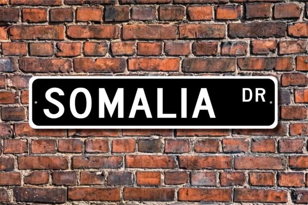 Somalia, Somalia Gift, Somalia Sign, Souvenir, Somalia Native, Somalia visitor momento, Custom Street Sign, Quality Metal Sign