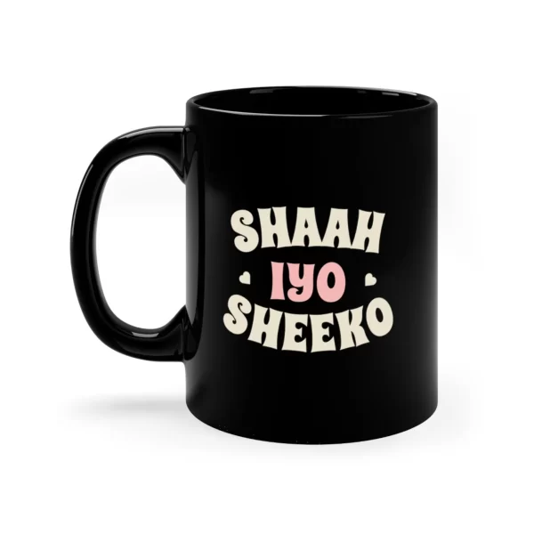 Somali Tea Mug - 11 oz Black Coffee Mug - Perfect for Tea and Coffee Lovers