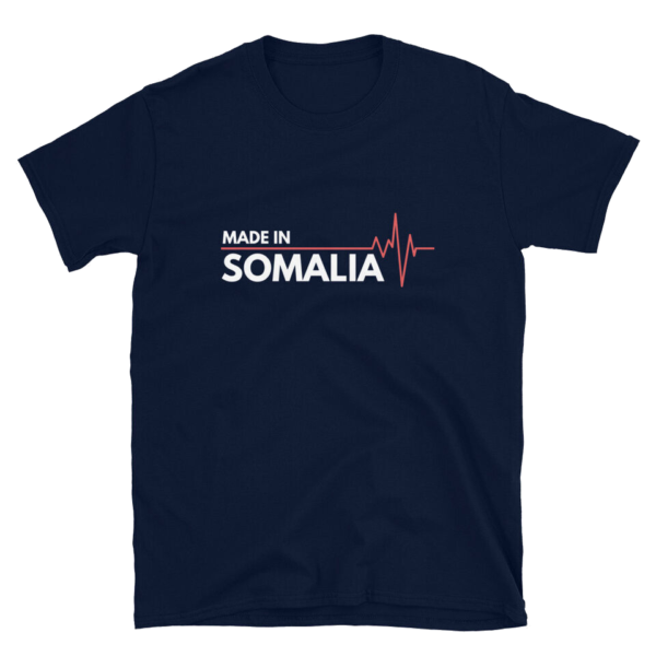 Dark Blue Made in Somalia Printed Tshirt